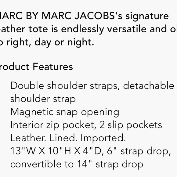 Marc by Marc Jacobs Classic Q Fran Tote - Picture 9 of 9